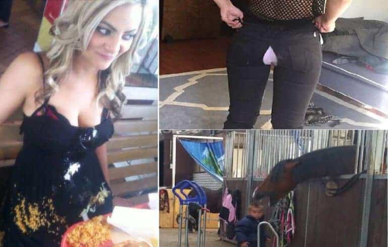 Kobieta i dziecko na zewnątrz, nieudany dzień.