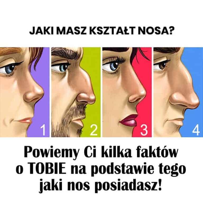 Różne kształty nosa i ich znaczenie dla osobowości.