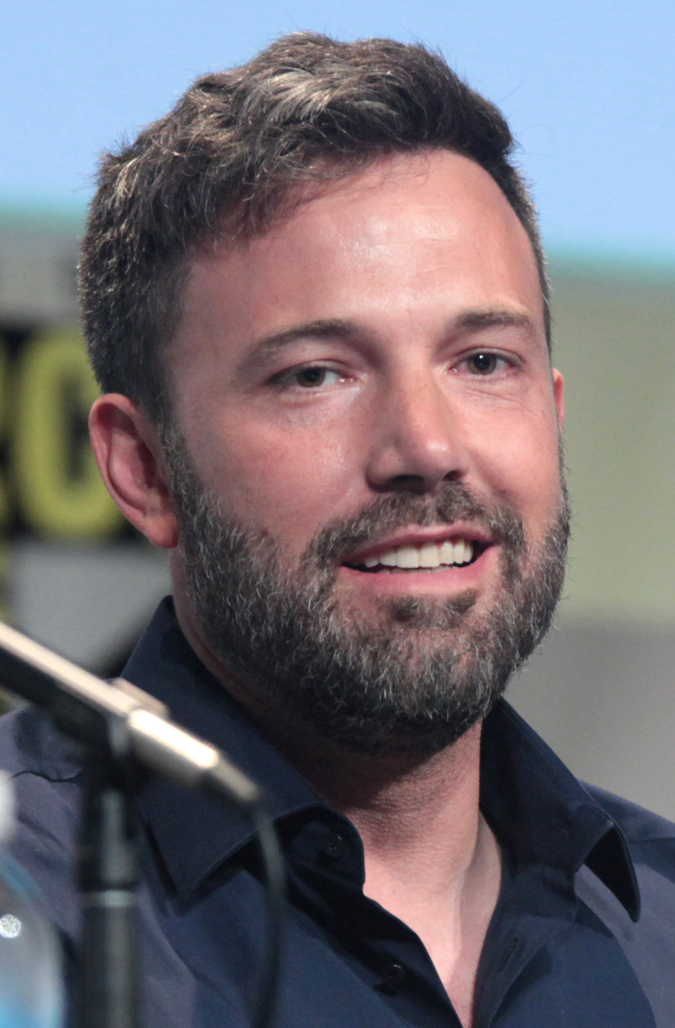 Ben Affleck podczas Comic-Con w San Diego w lipcu 2015 roku, zdjęcie ilustracyjne do reklamy The DunKings z Super Bowl 2024