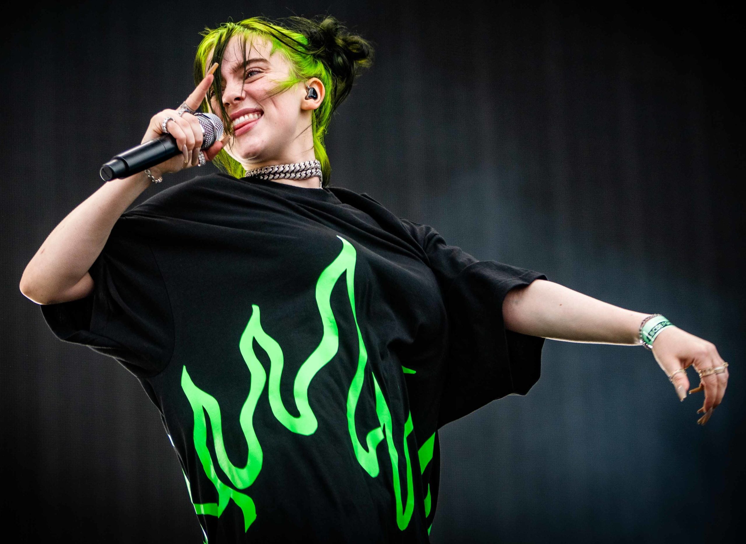 Billie Eilish podczas Pukkelpop w Belgii 18 sierpnia 2019 roku. Fotografia ilustracyjna, nie z Glastonbury 2022.