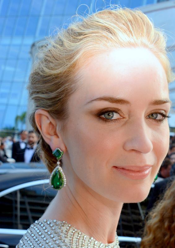 Emily Blunt na festiwalu w Cannes w maju 2015 roku, rok po premierze filmu Na skraju jutra