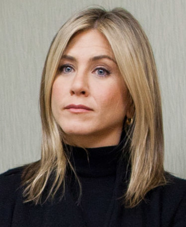 Jennifer Aniston podczas wizyty w Inova Breast Care Center w Alexandrii 3 października 2011 roku; ilustracja do historii fryzury The Rachel