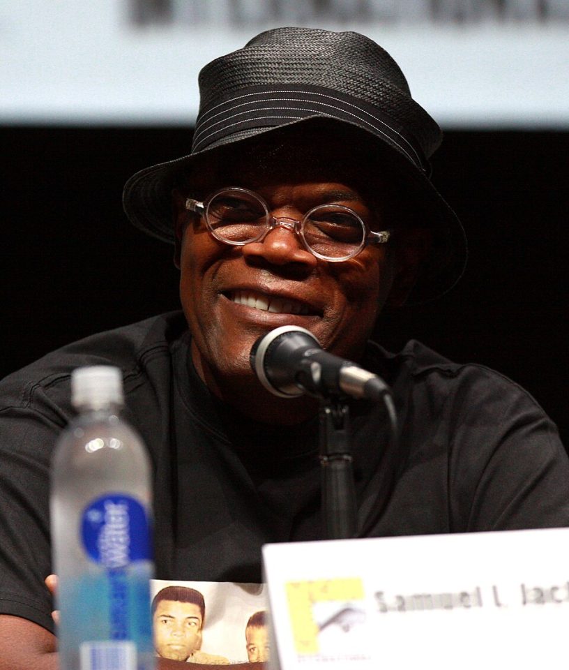 Samuel L. Jackson podczas San Diego Comic-Con w 2013 roku, aktor roli Julesa w Pulp Fiction