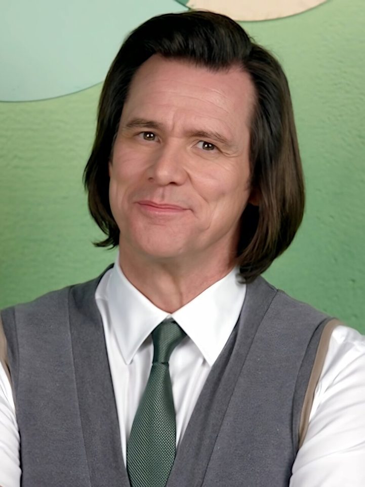Jim Carrey w materiale promocyjnym serialu Kidding w 2020 roku, aktor tytułowy w Truman Show