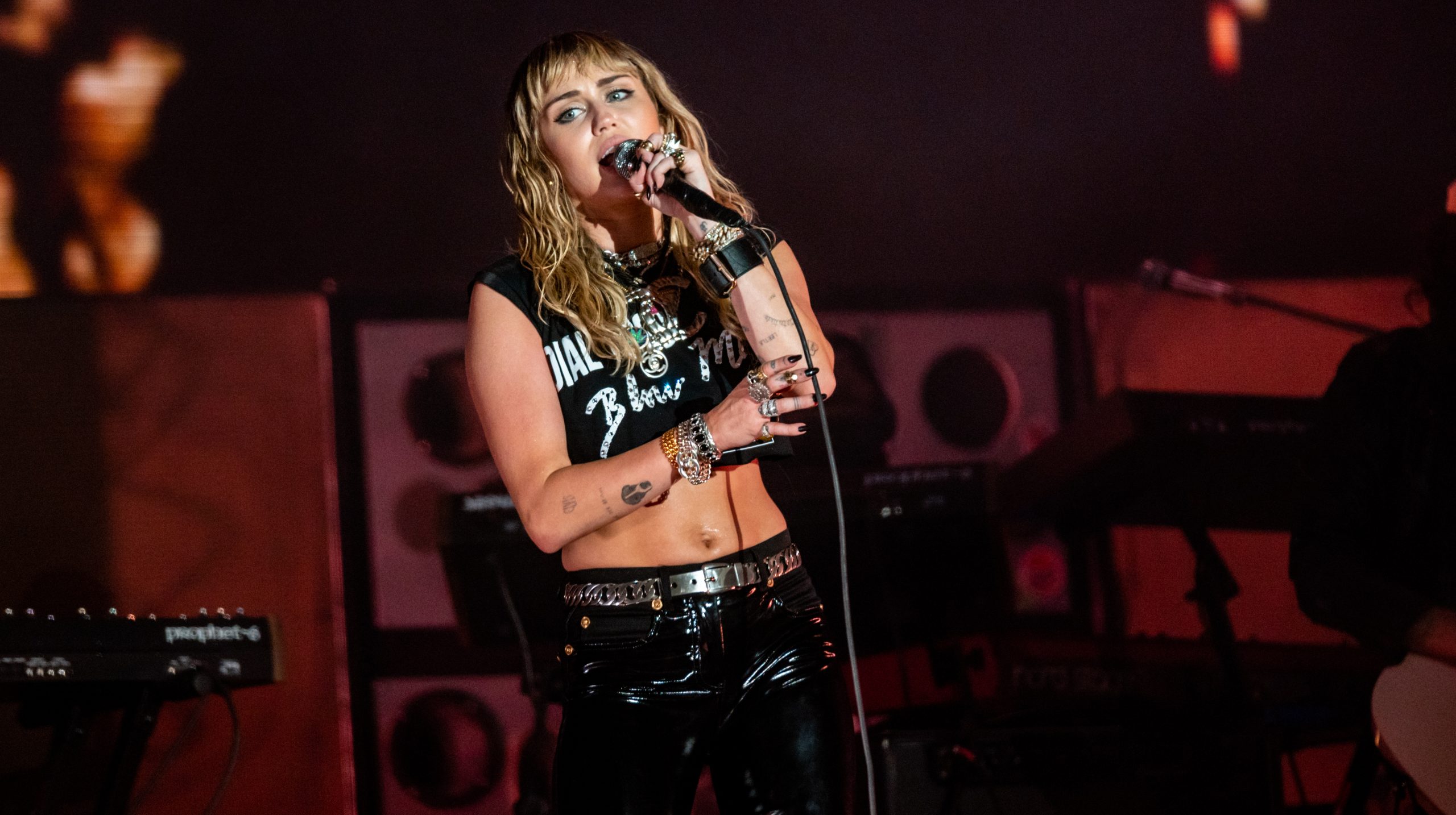 Miley Cyrus podczas koncertu Primavera Sound w 2019 roku
